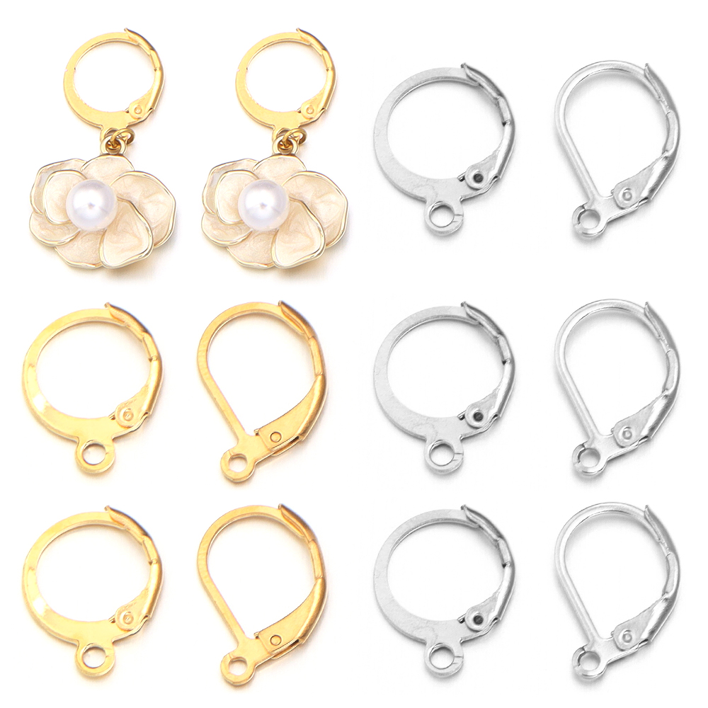Circle Hook Set - Crochet d'oreille rond en acier inoxydable,