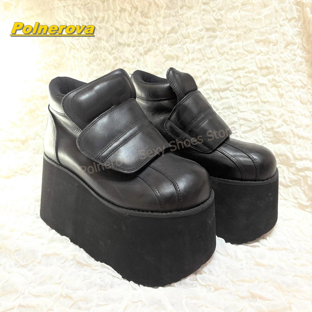 Circle Hook Set - Bottines à plateforme pour femmes, style