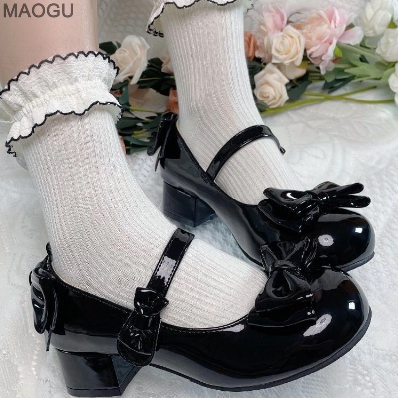 Circle Hook Set - Chaussures Mary Jane en cuir Pu
