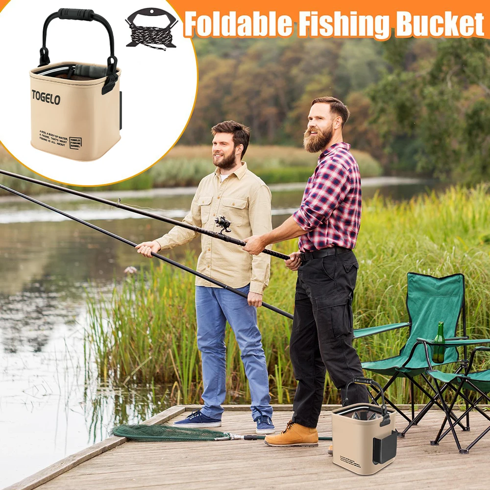Seau de pêche pliable et porta - Fishing Equipment Net avis et prix