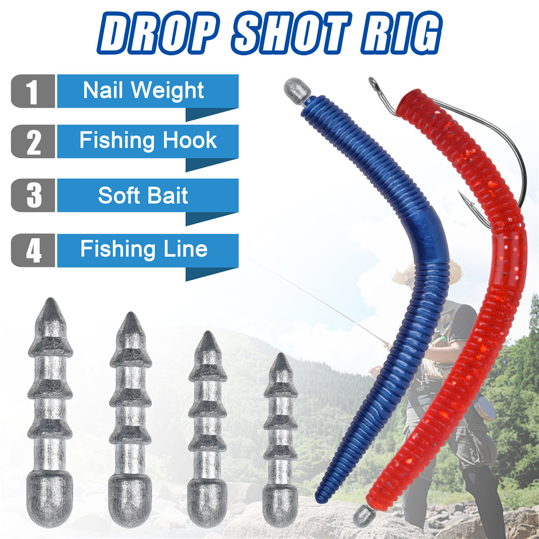 Insert de plombs de pêche à ve - Bass Fishing Lure avis et prix